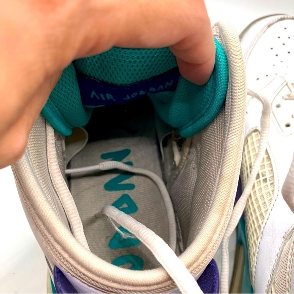 RARE Air Jordan Mars 270 Grape white purple teal leather upper mens size 13 - Picture 13 of 15